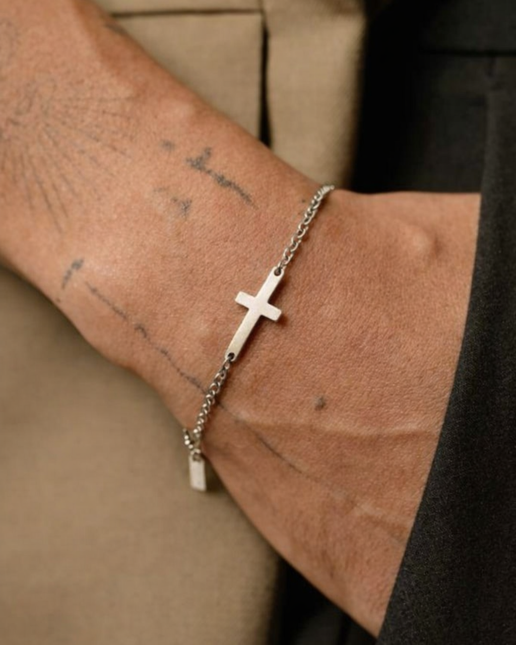 Emmanuel Cross Chain Bracelet