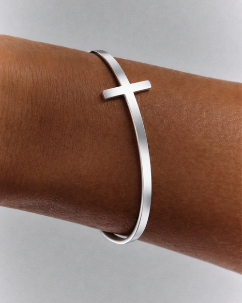 Cornerstone Cross Cuff Bracelet