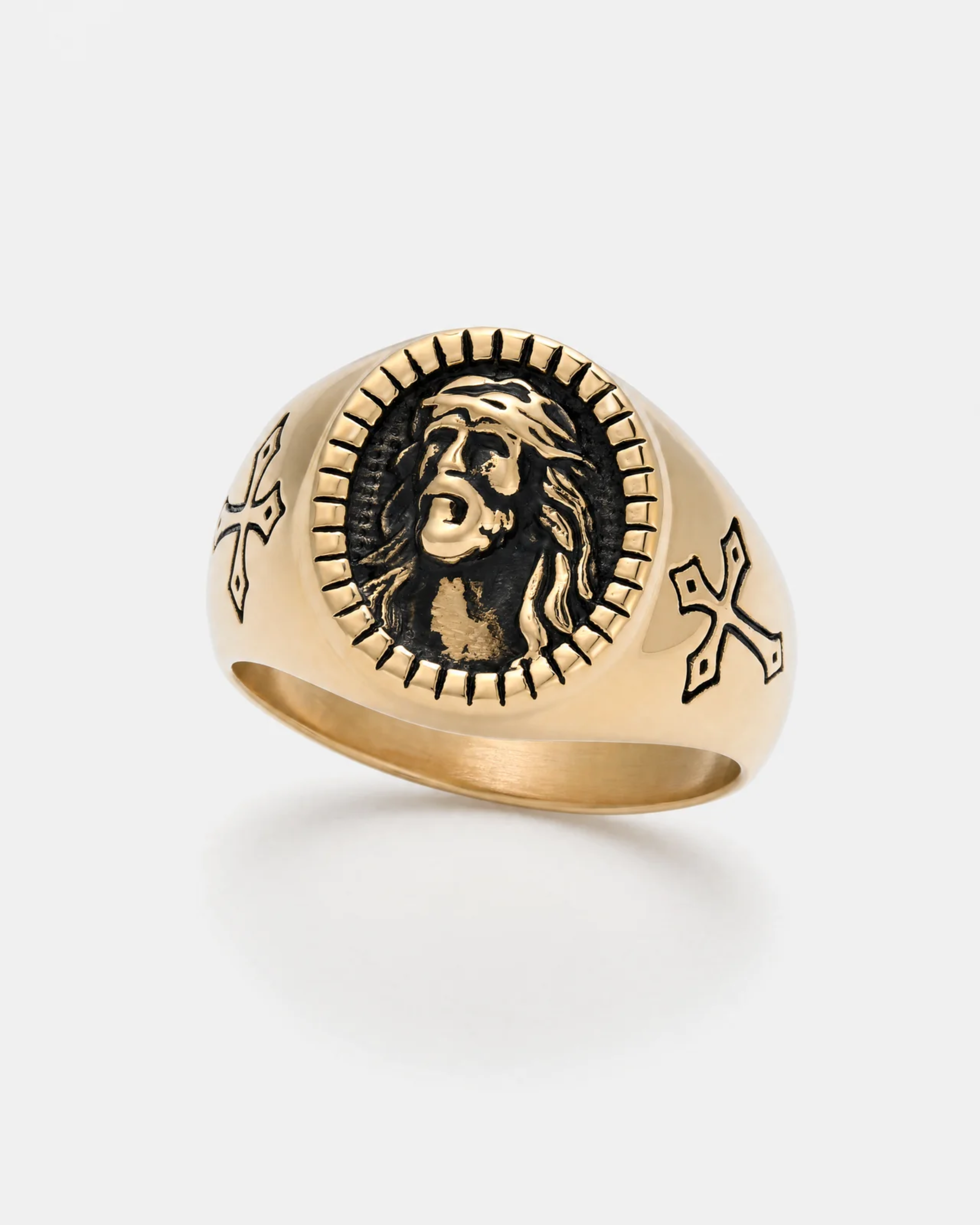 Golgotha Vintage Cross Ring