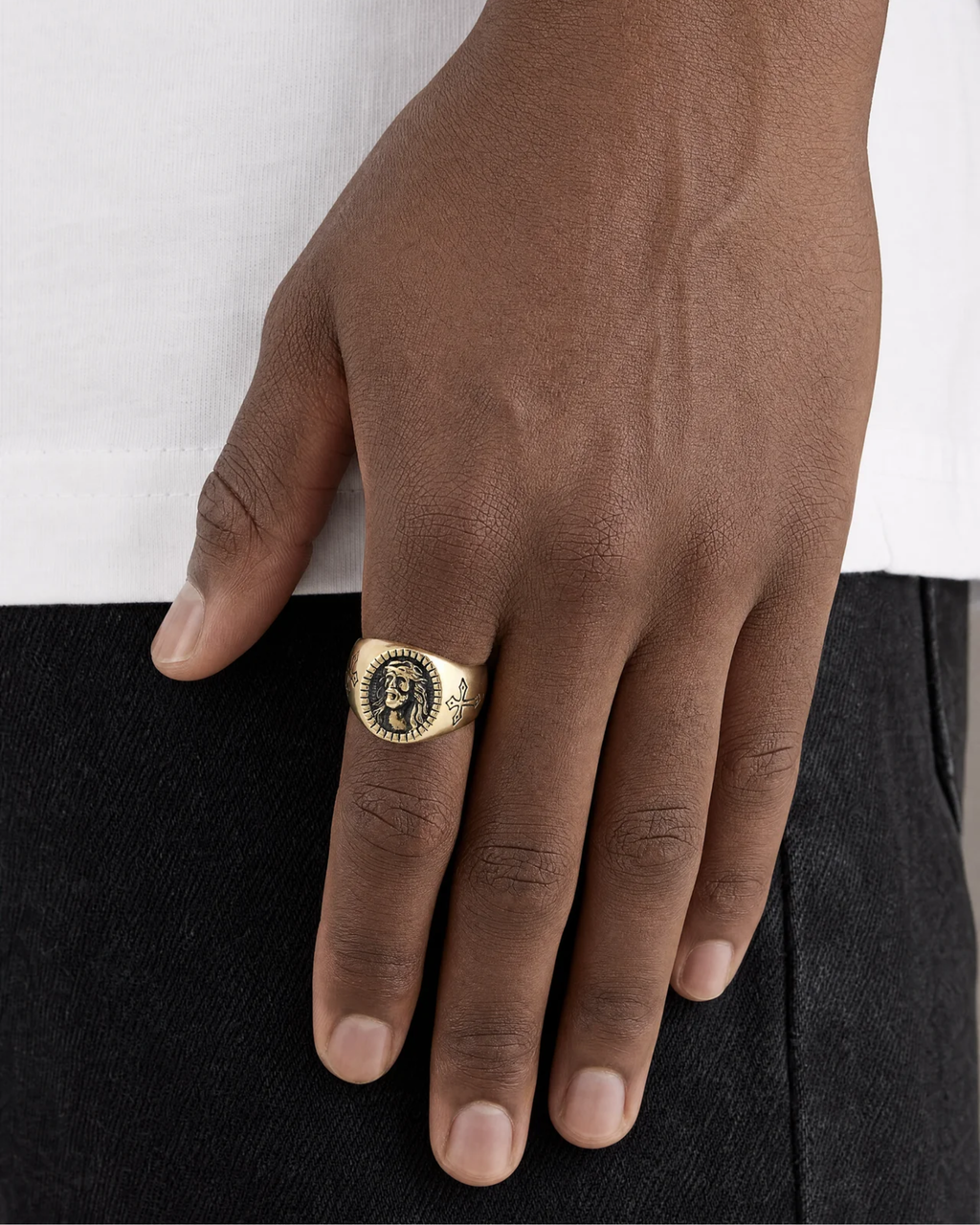 Golgotha Vintage Cross Ring