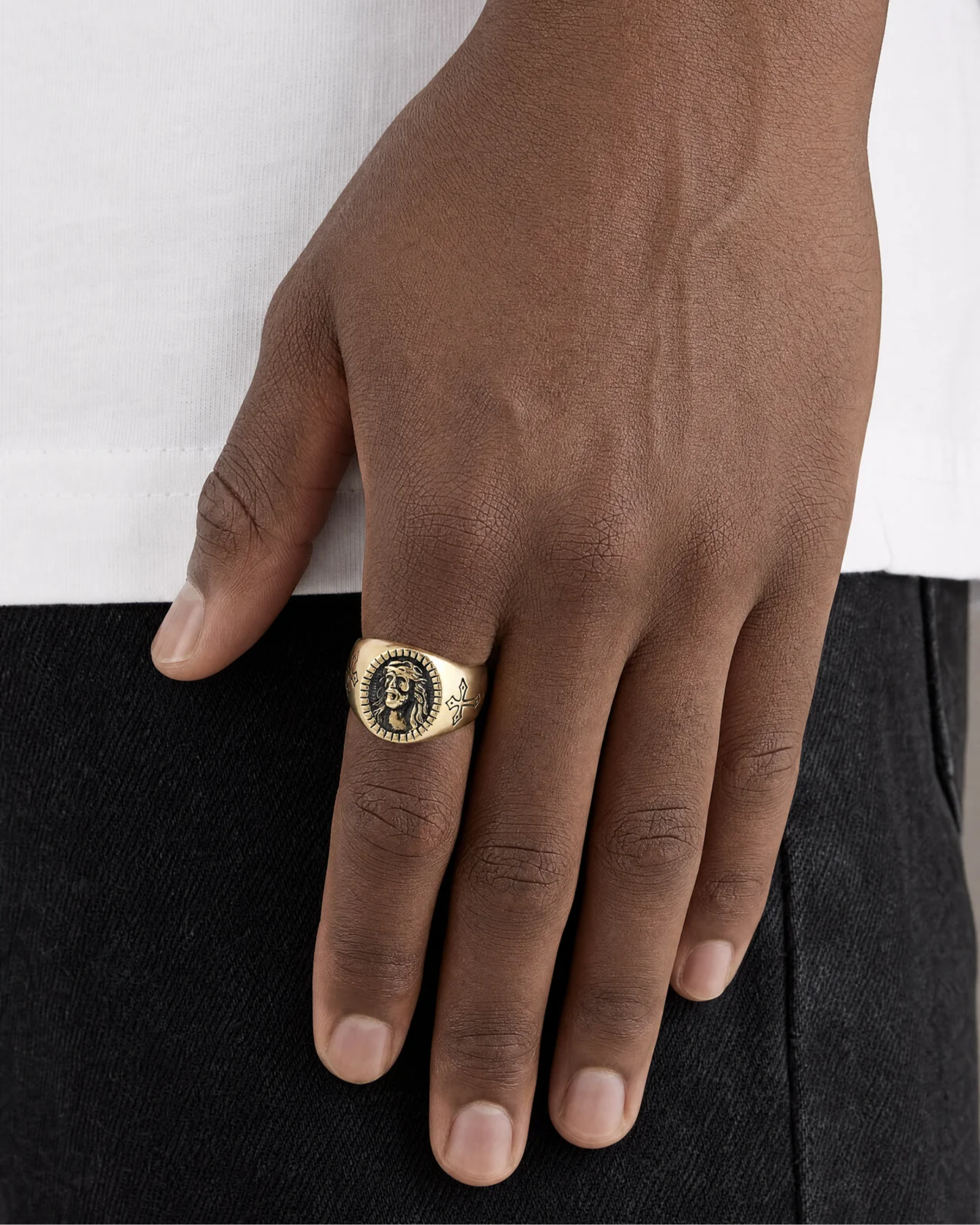 Golgotha Vintage Cross Ring