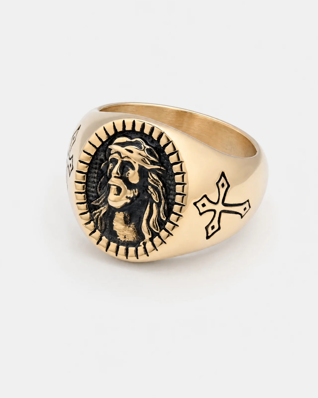 Golgotha Vintage Cross Ring
