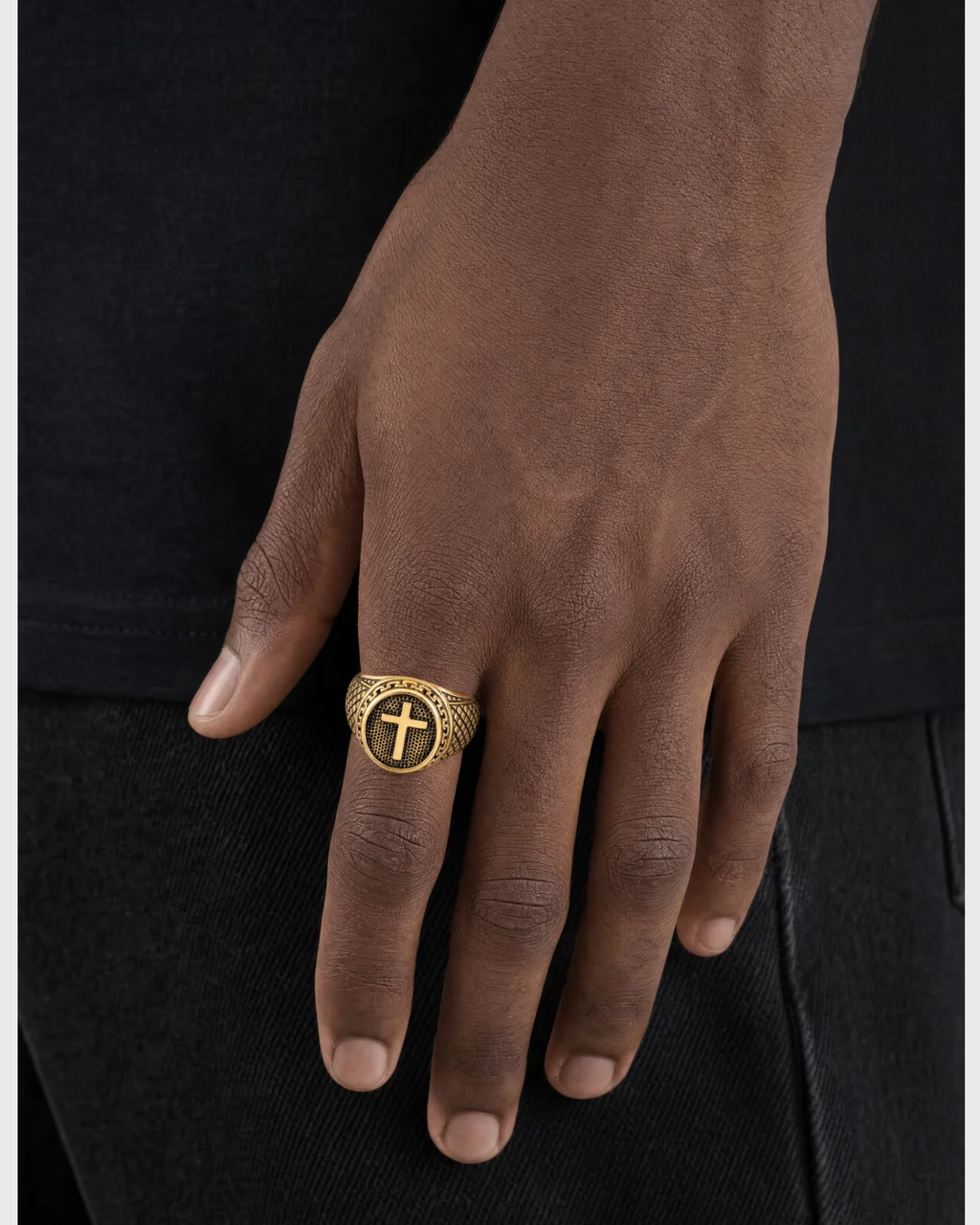 Sinai Cross Signet Ring