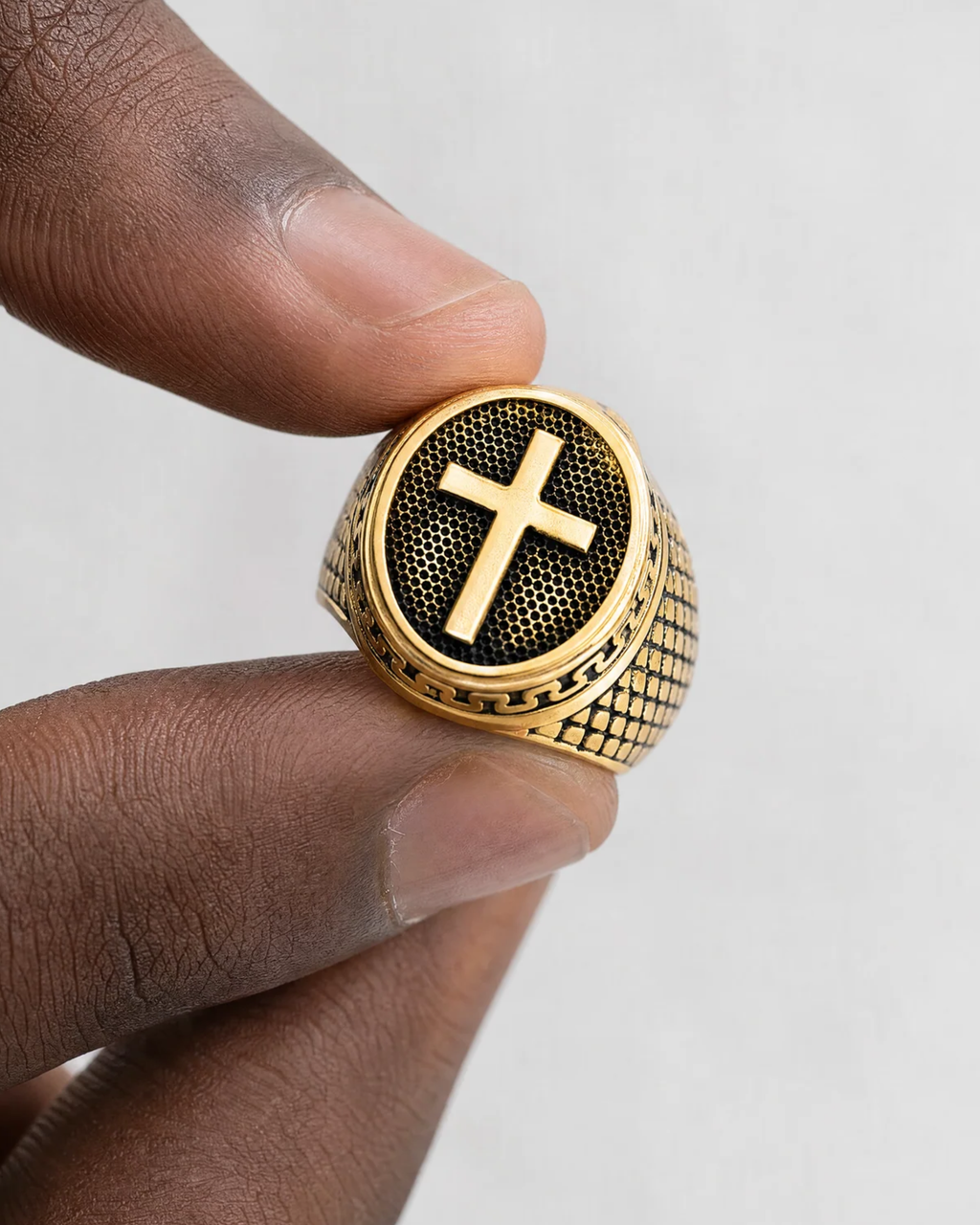 Sinai Cross Signet Ring