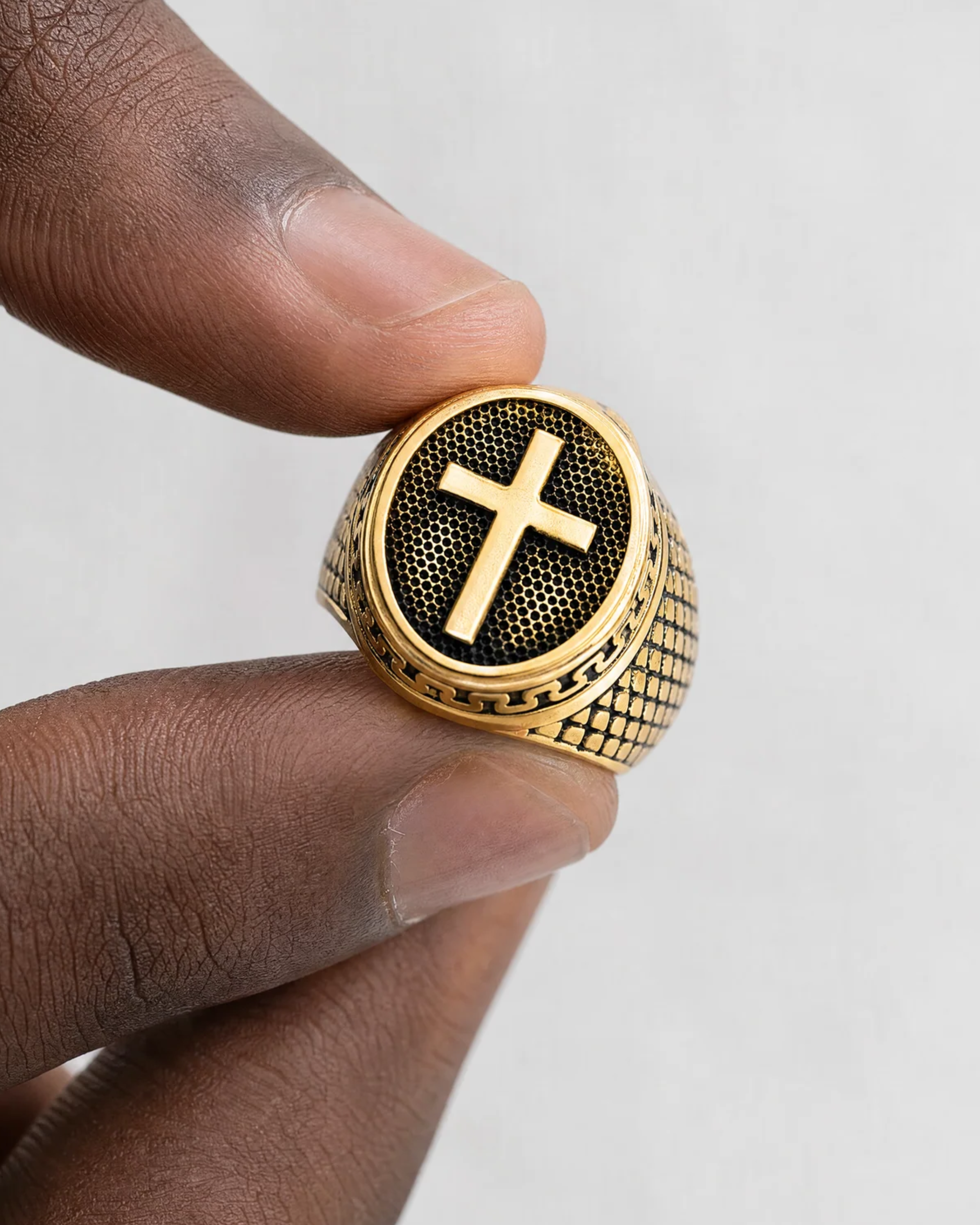 Sinai Cross Signet Ring
