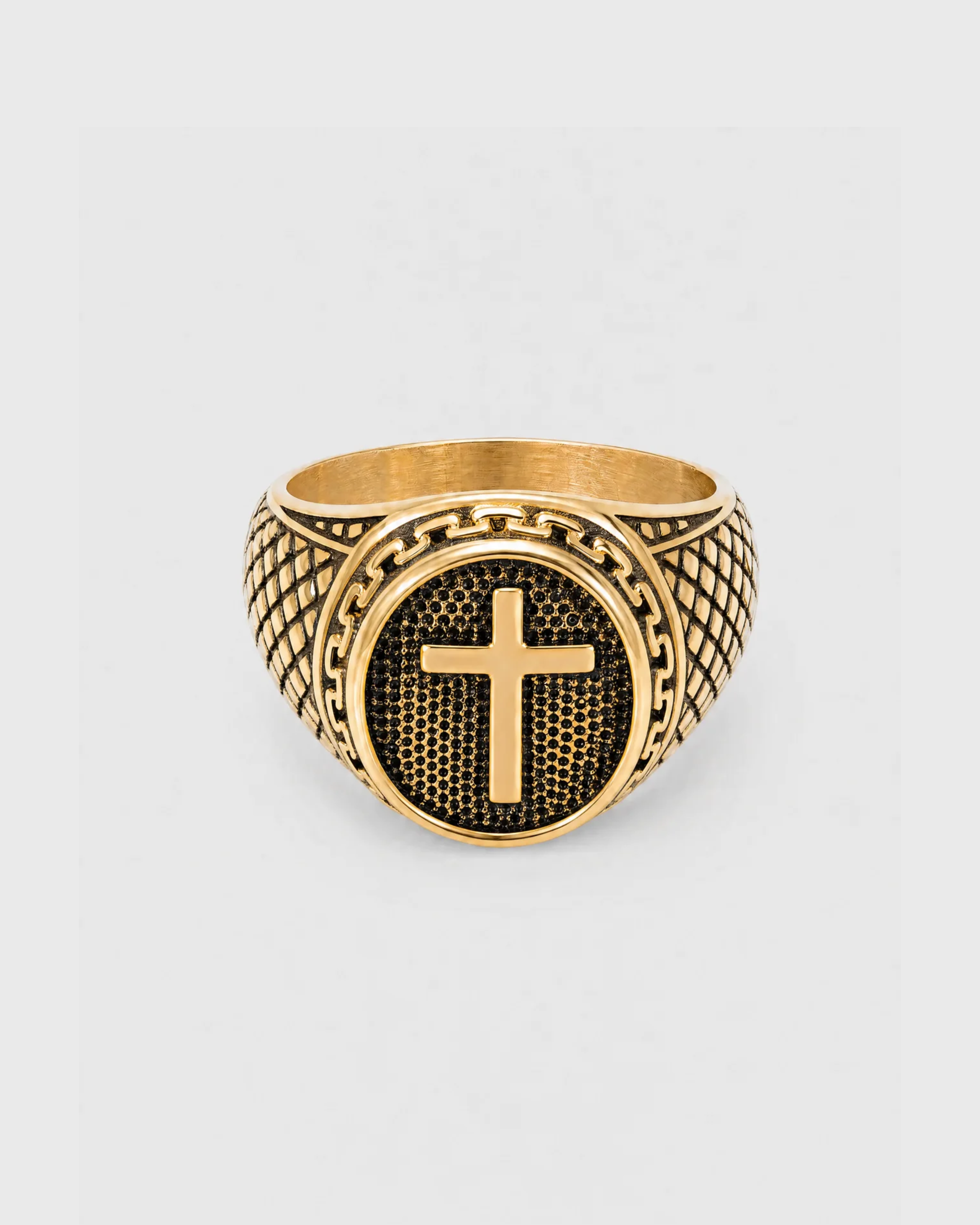 Sinai Cross Signet Ring