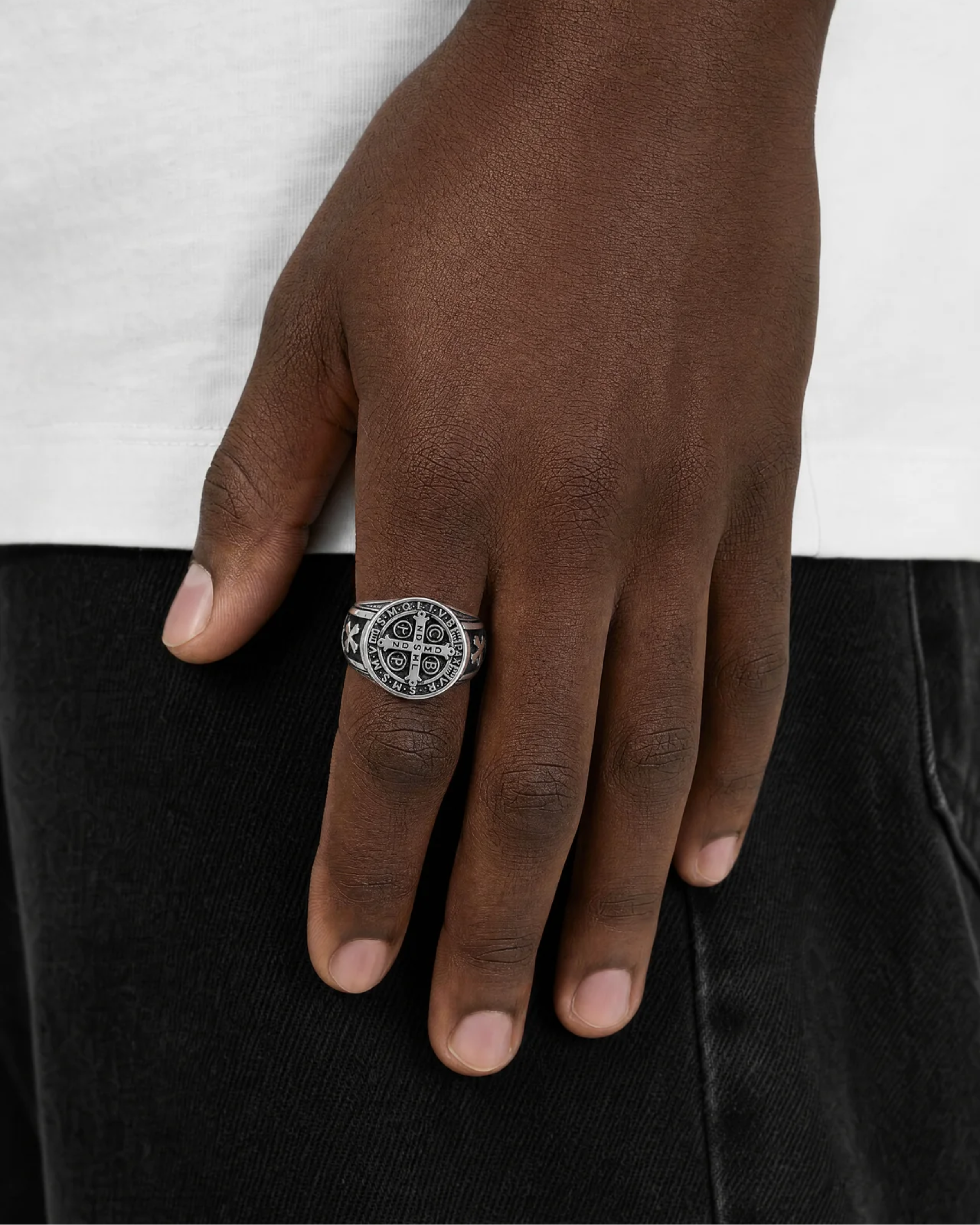 Jericho Cross Band Ring
