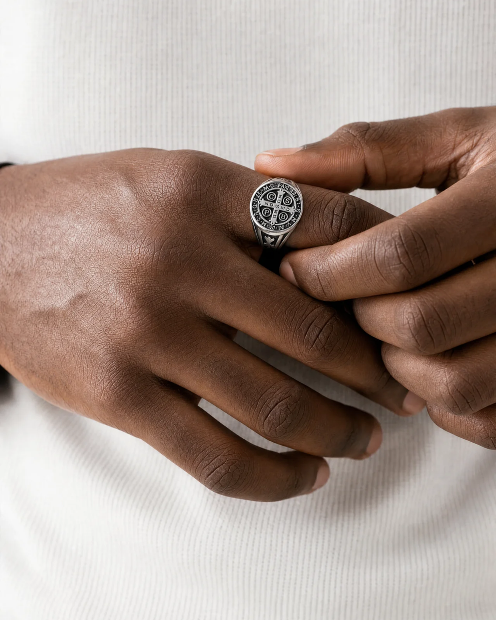 Jericho Cross Band Ring