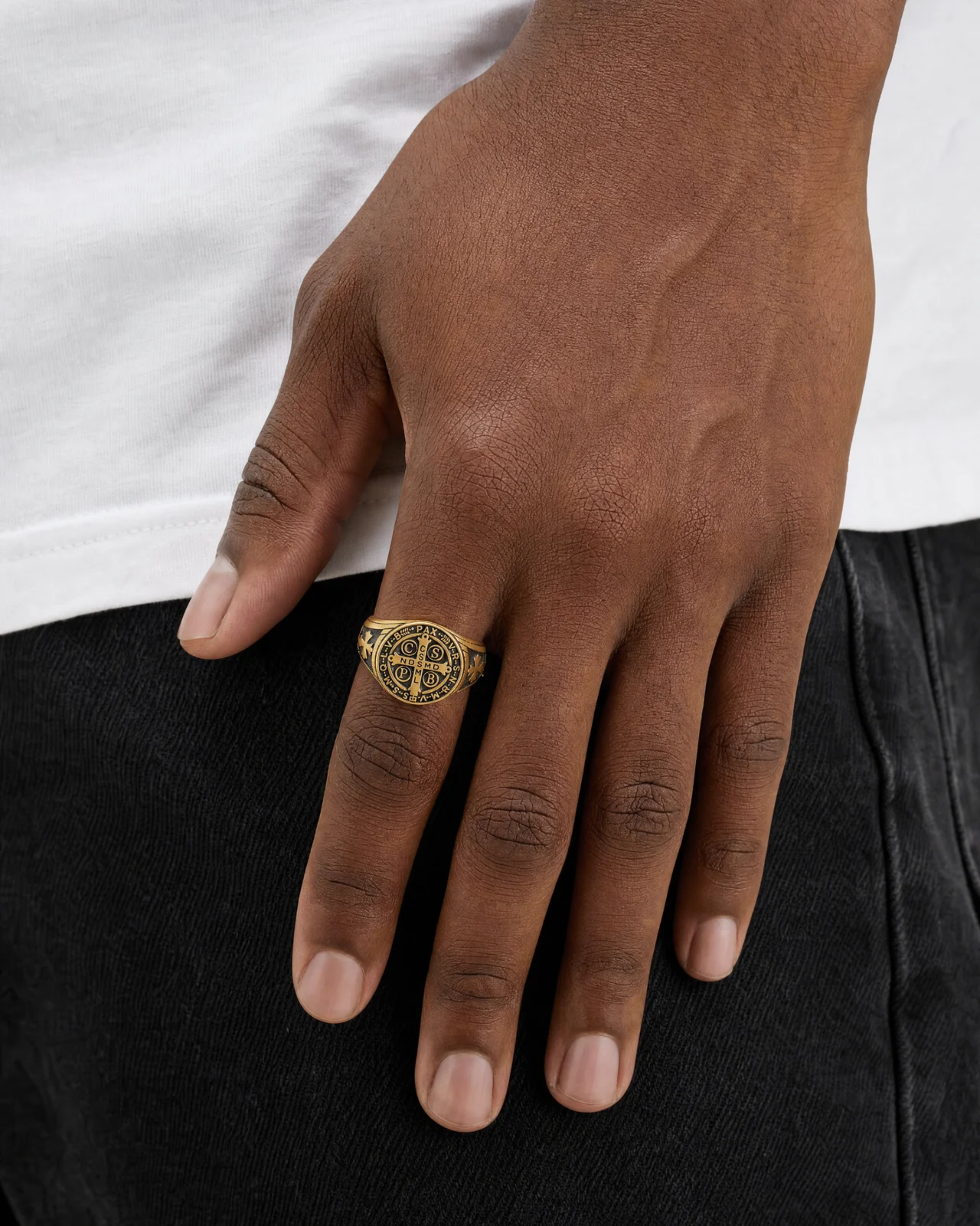 Jericho Cross Band Ring