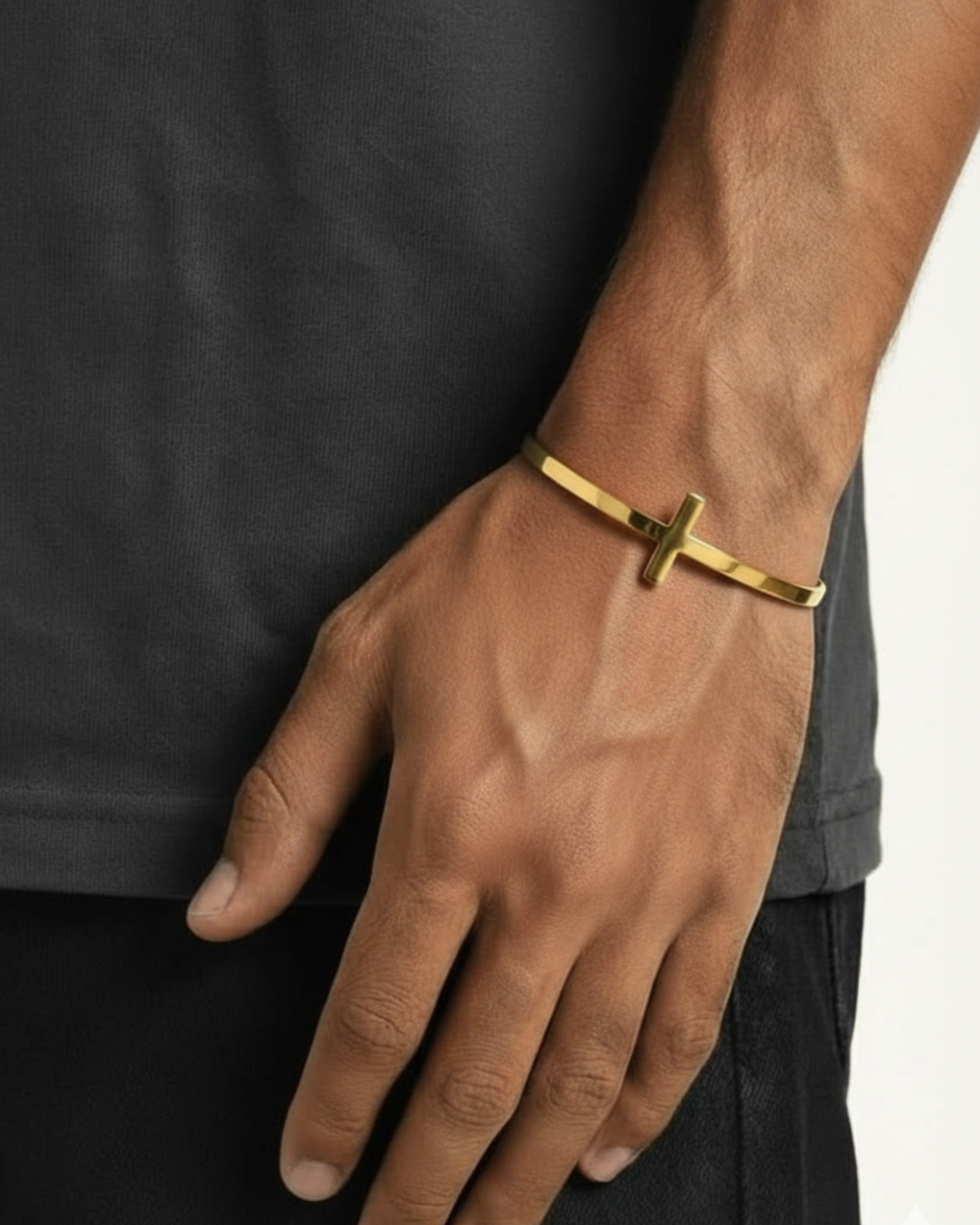 Cornerstone Cross Cuff Bracelet