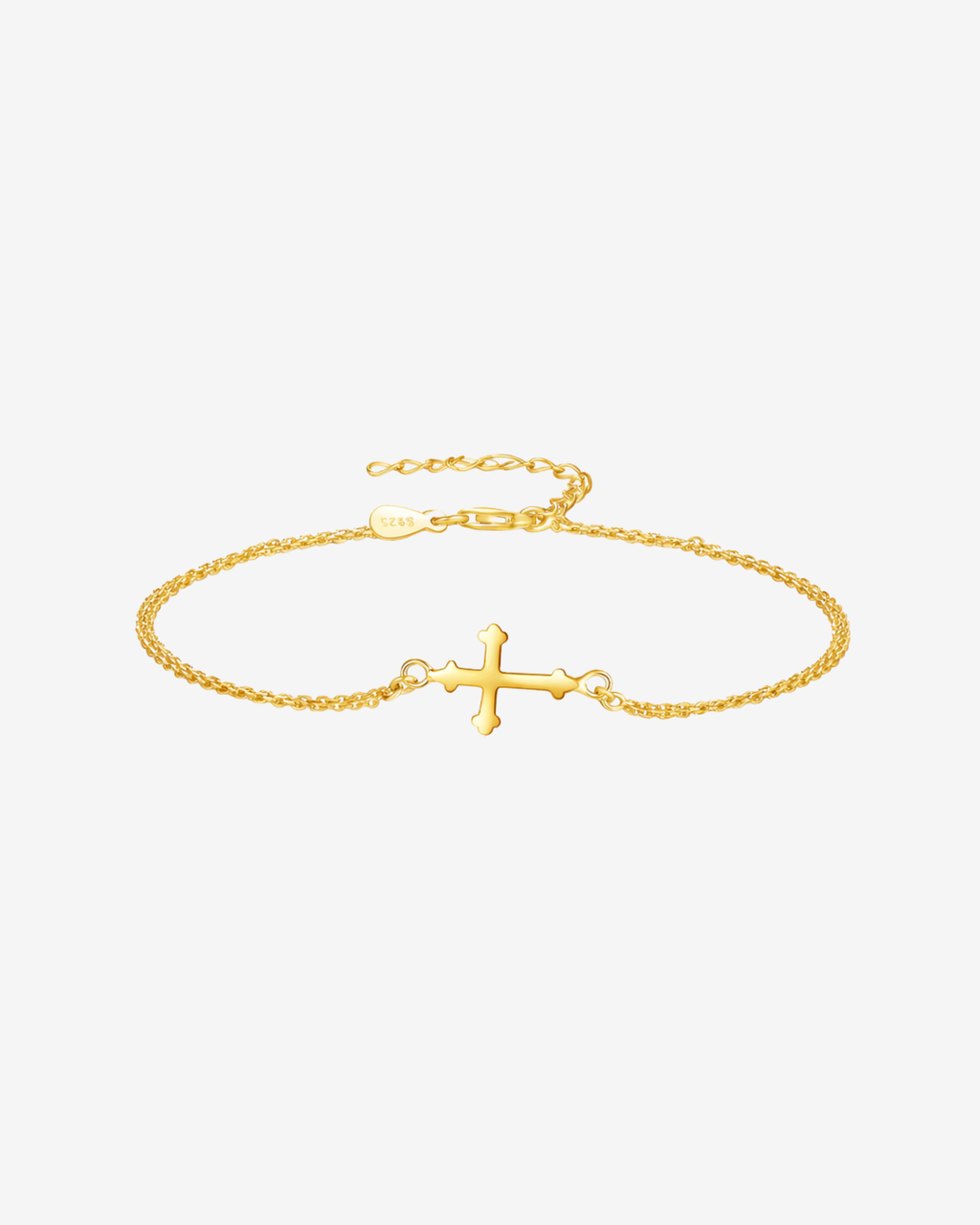 Bethel Sterling Cross Bracelet