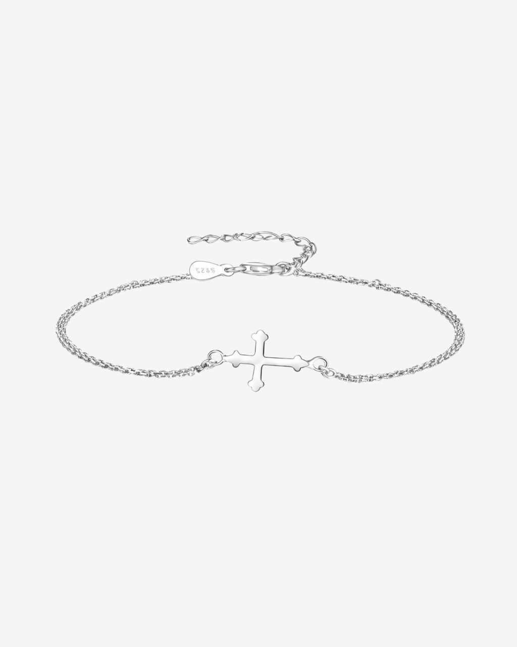 Bethel Sterling Cross Bracelet