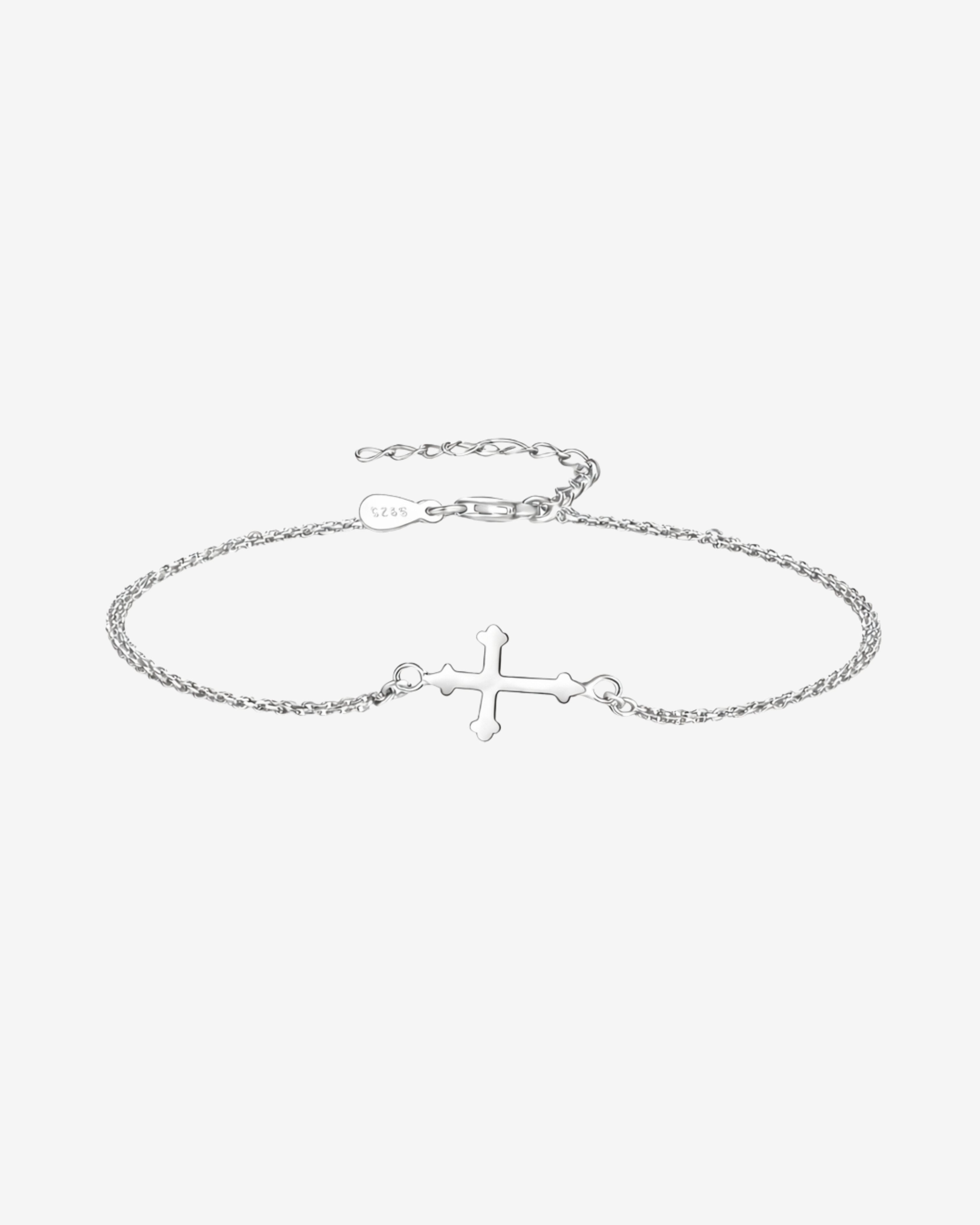 Bethel Sterling Cross Bracelet