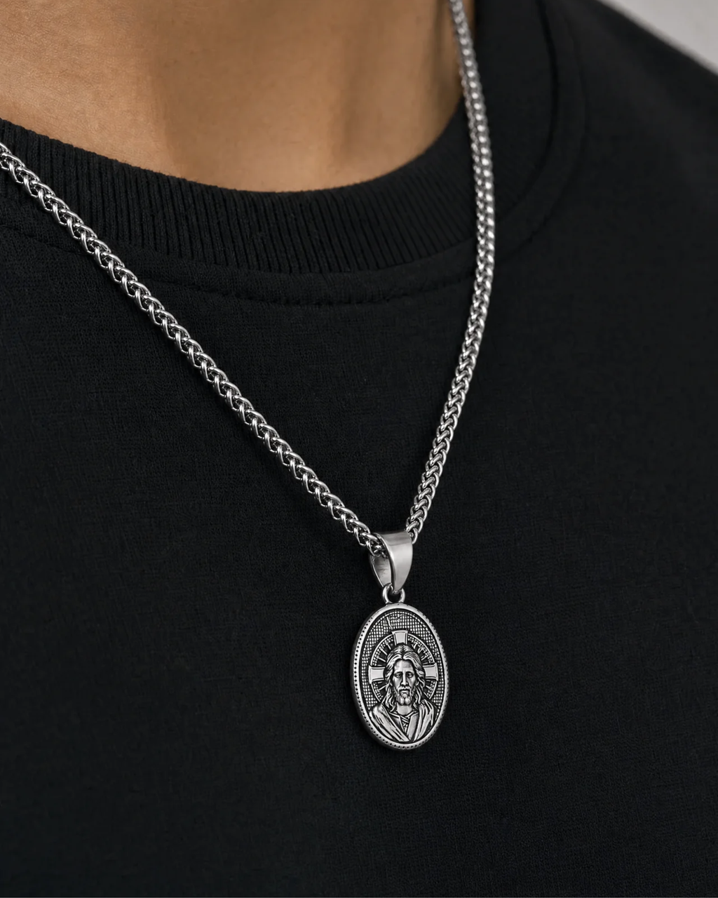 Face Of Christ Necklace