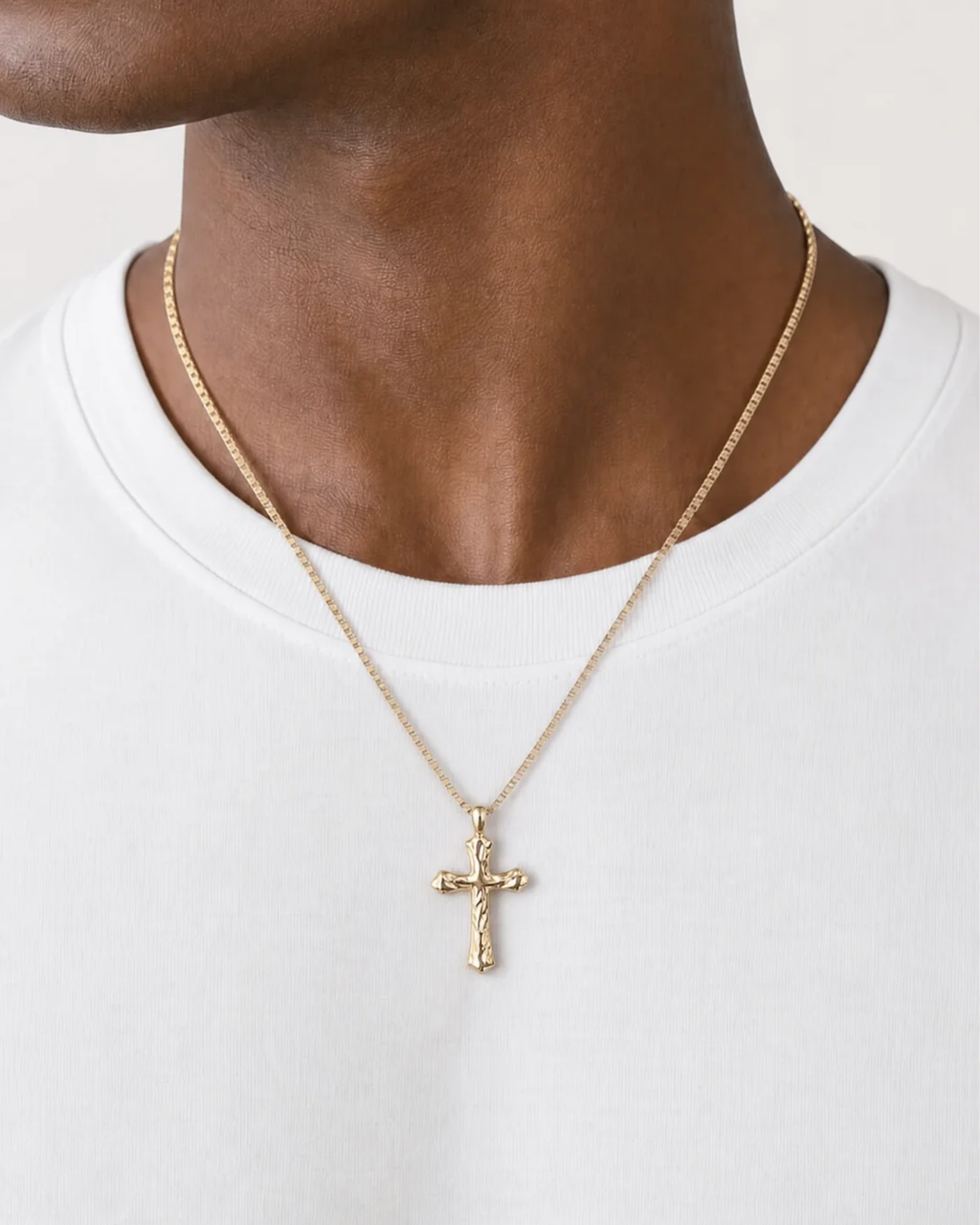 Zion Sterling Cross Necklace