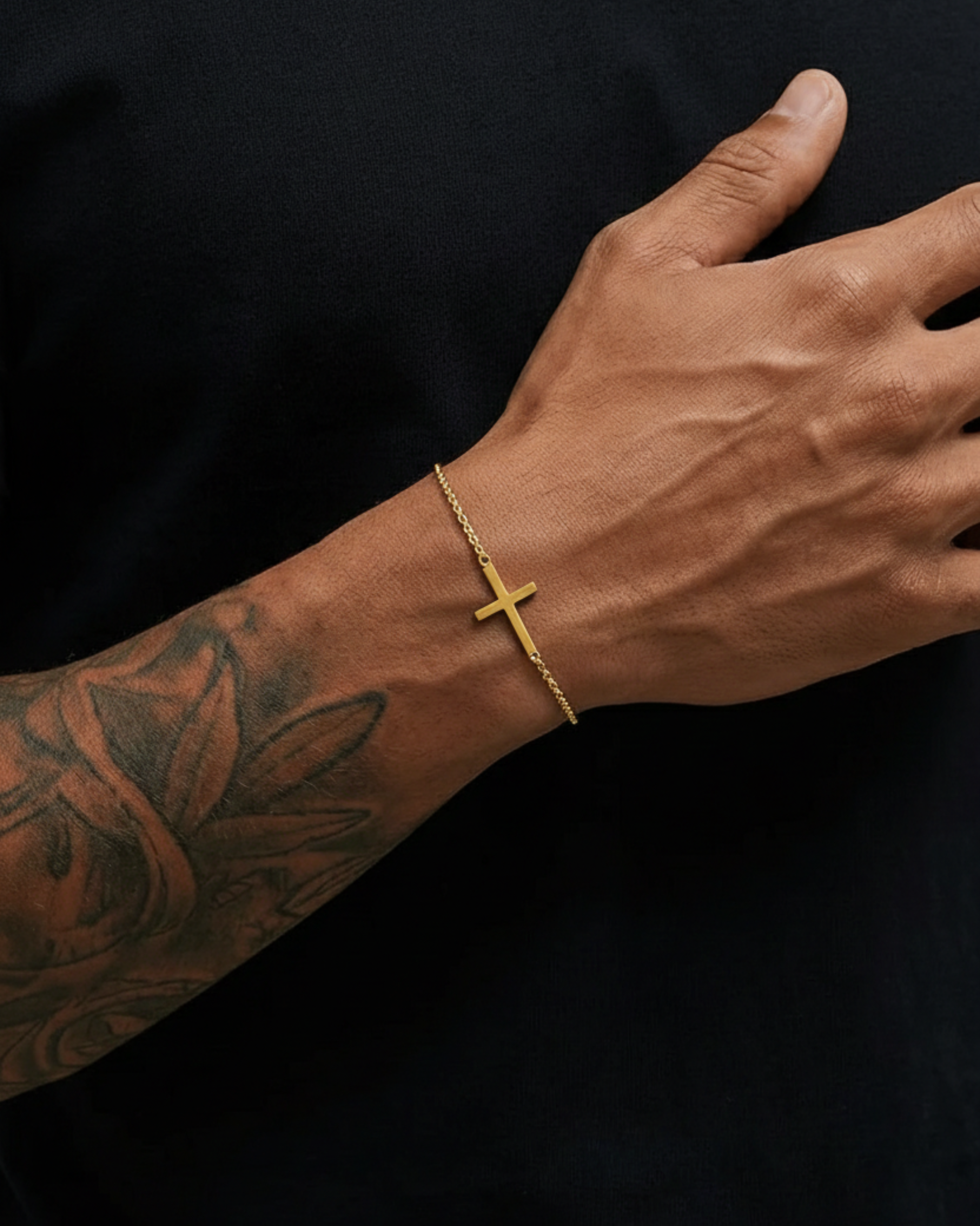 Emmanuel Cross Chain Bracelet