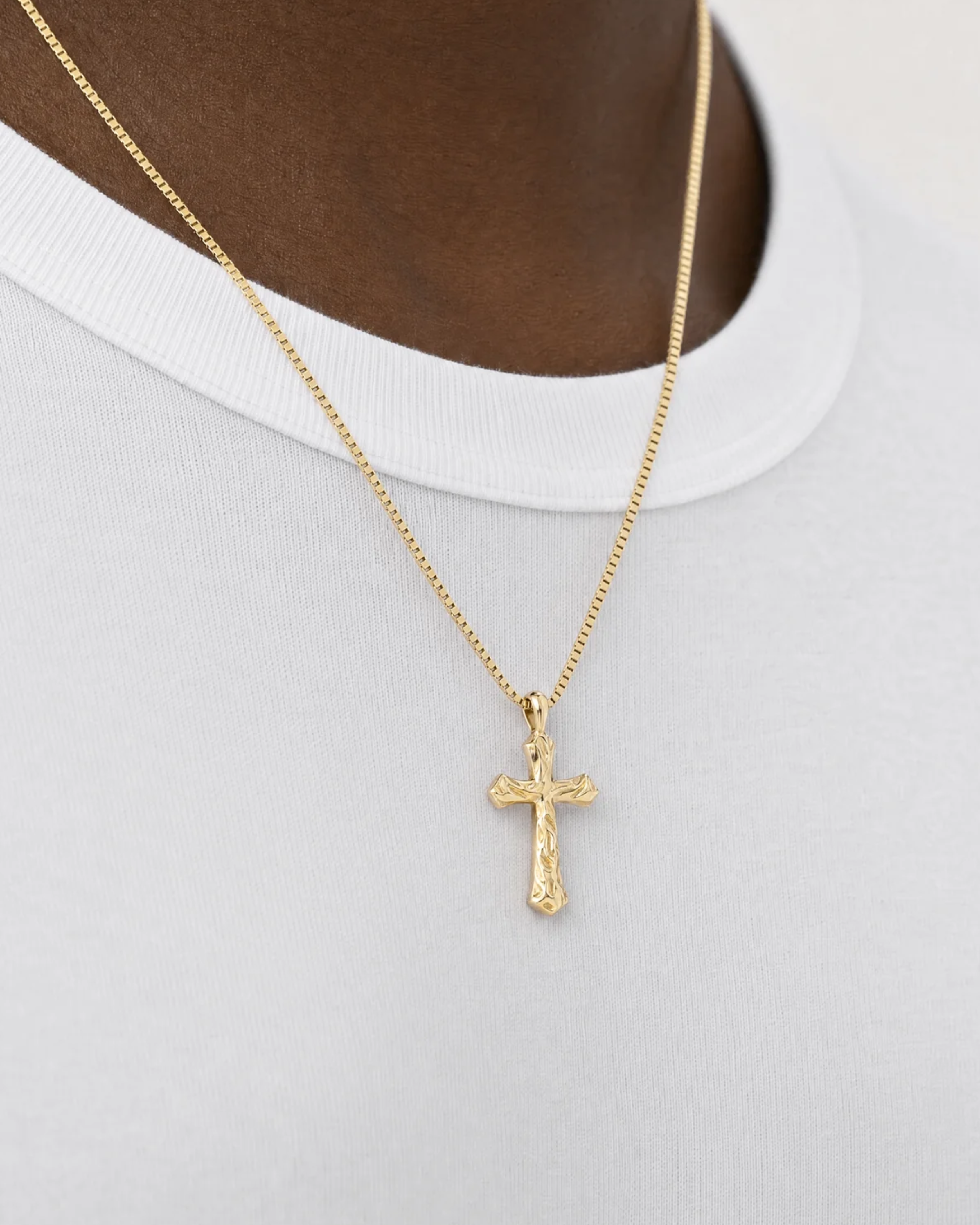 Zion Sterling Cross Necklace