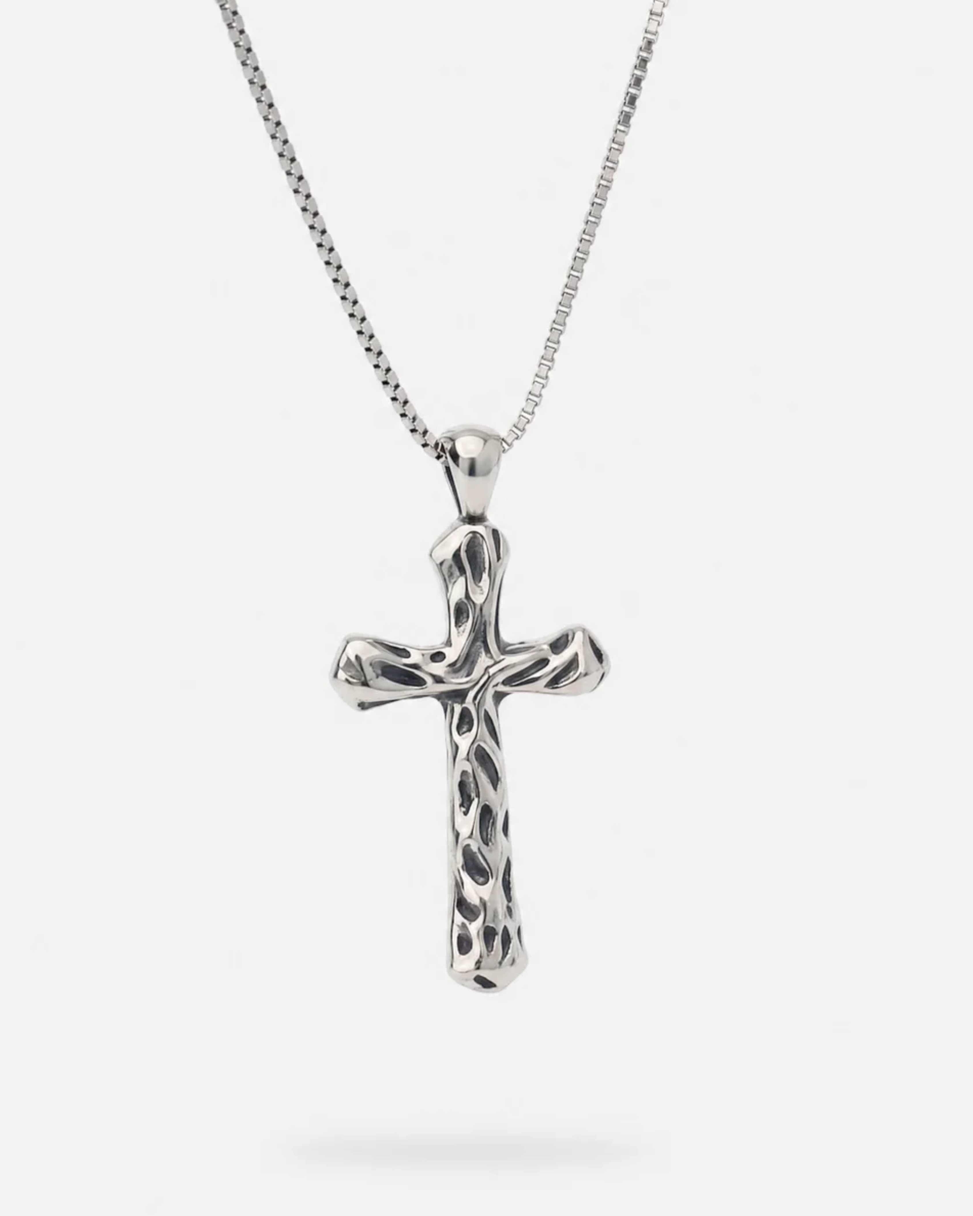 Zion Sterling Cross Necklace