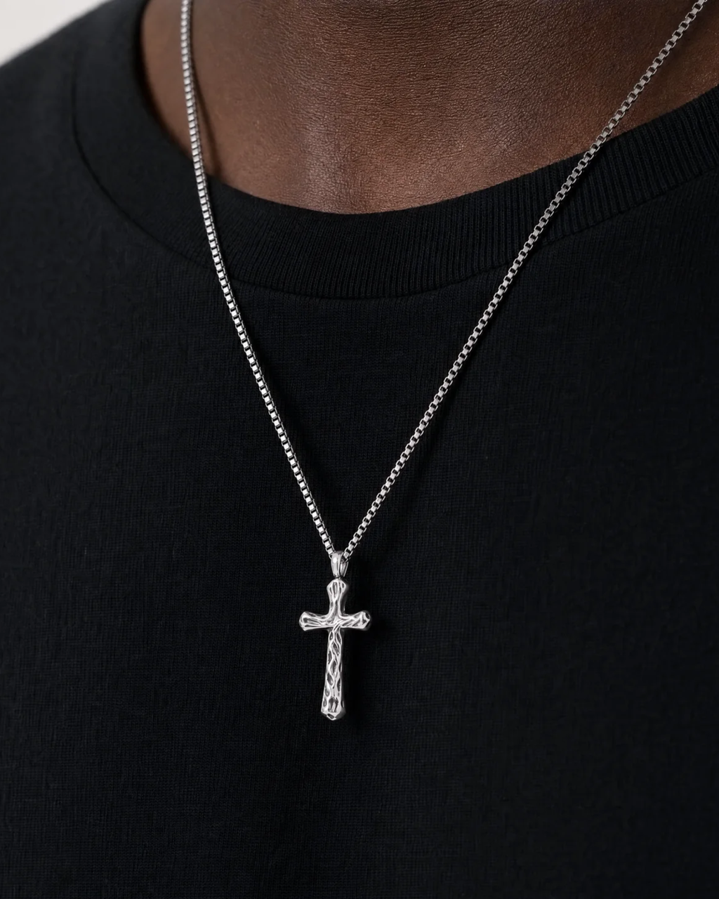 Zion Sterling Cross Necklace