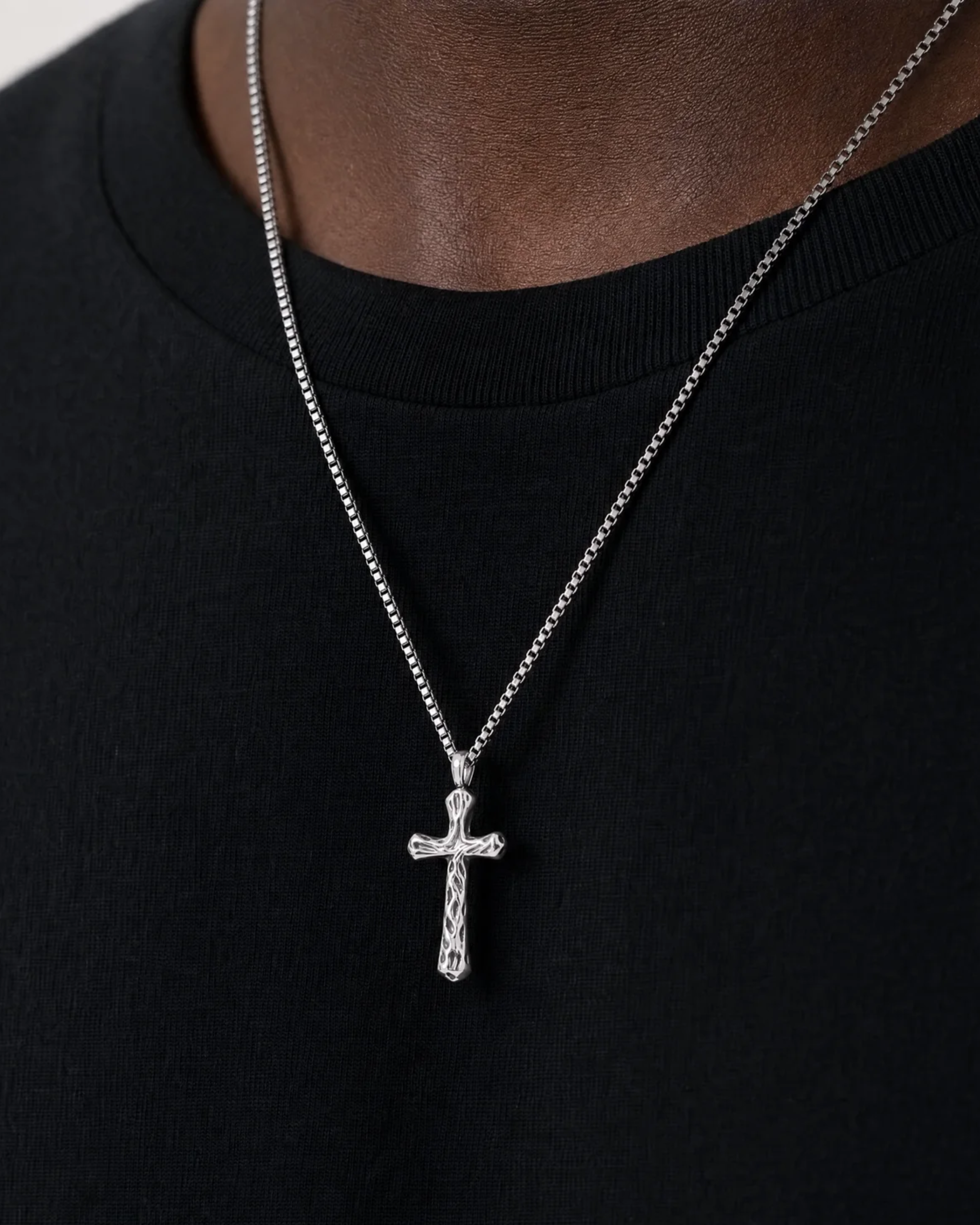 Zion Sterling Cross Necklace