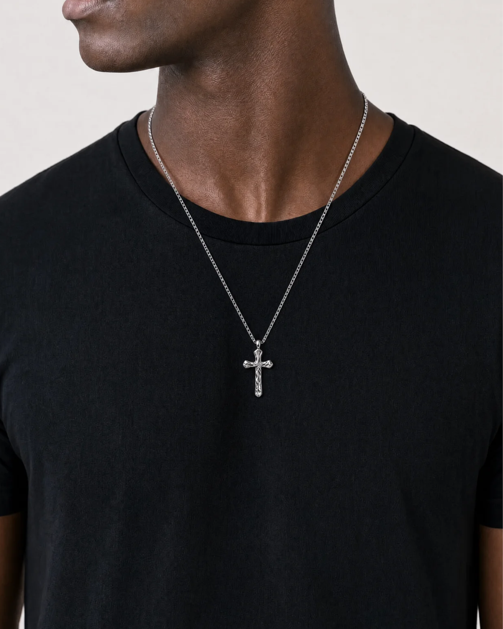 Zion Sterling Cross Necklace