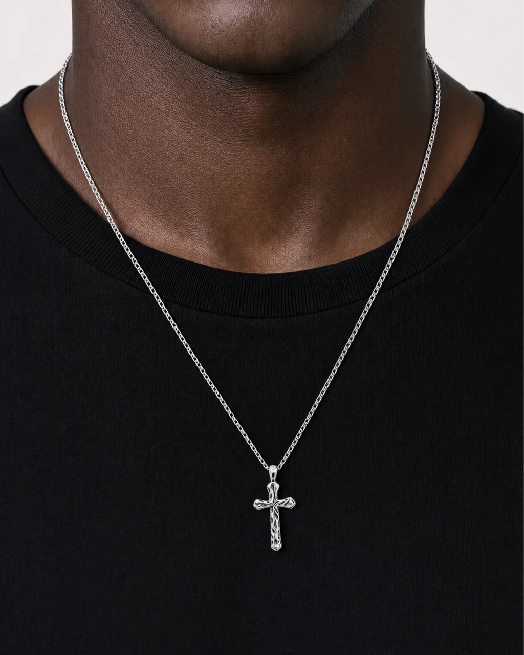 Zion Sterling Cross Necklace