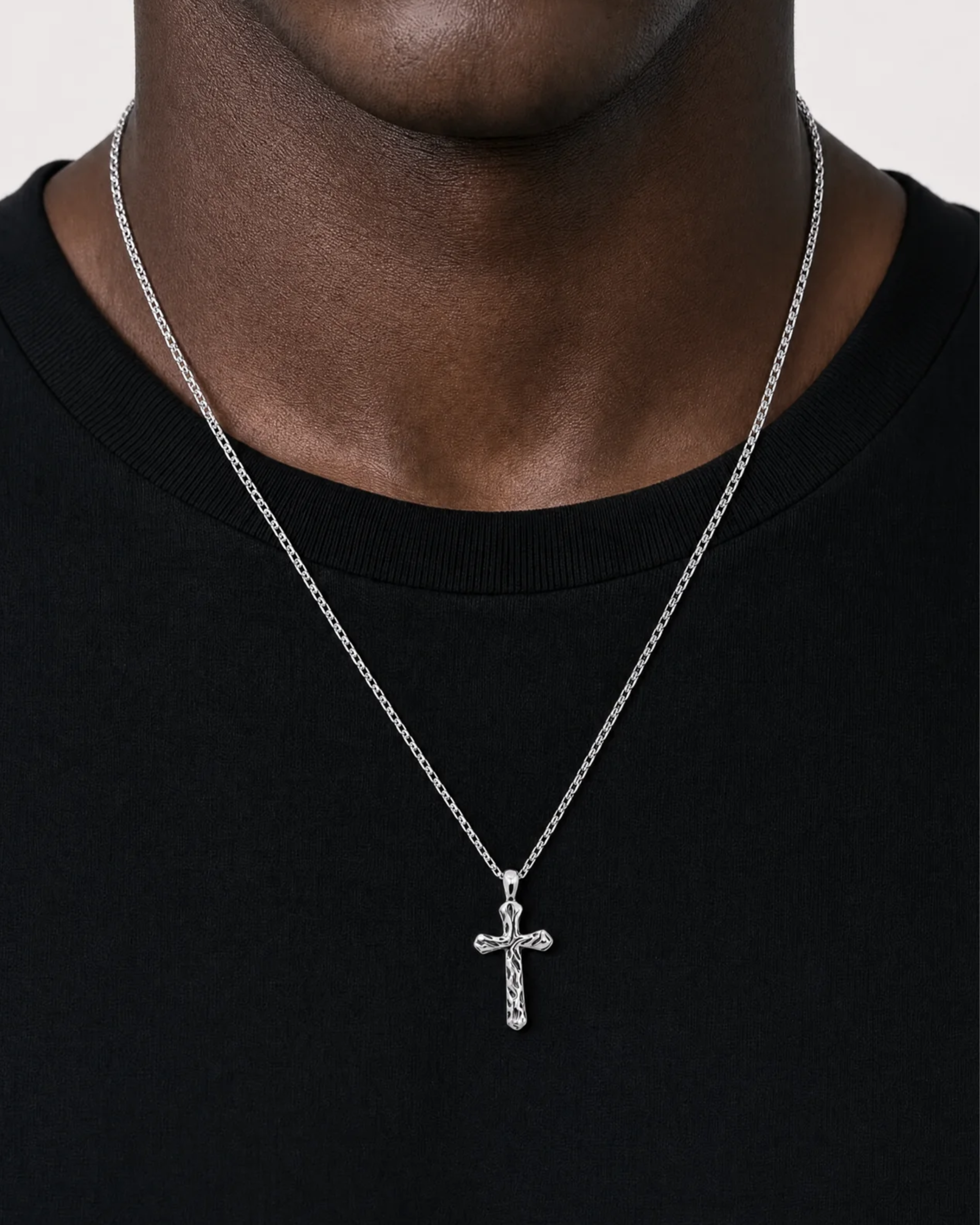 Zion Sterling Cross Necklace